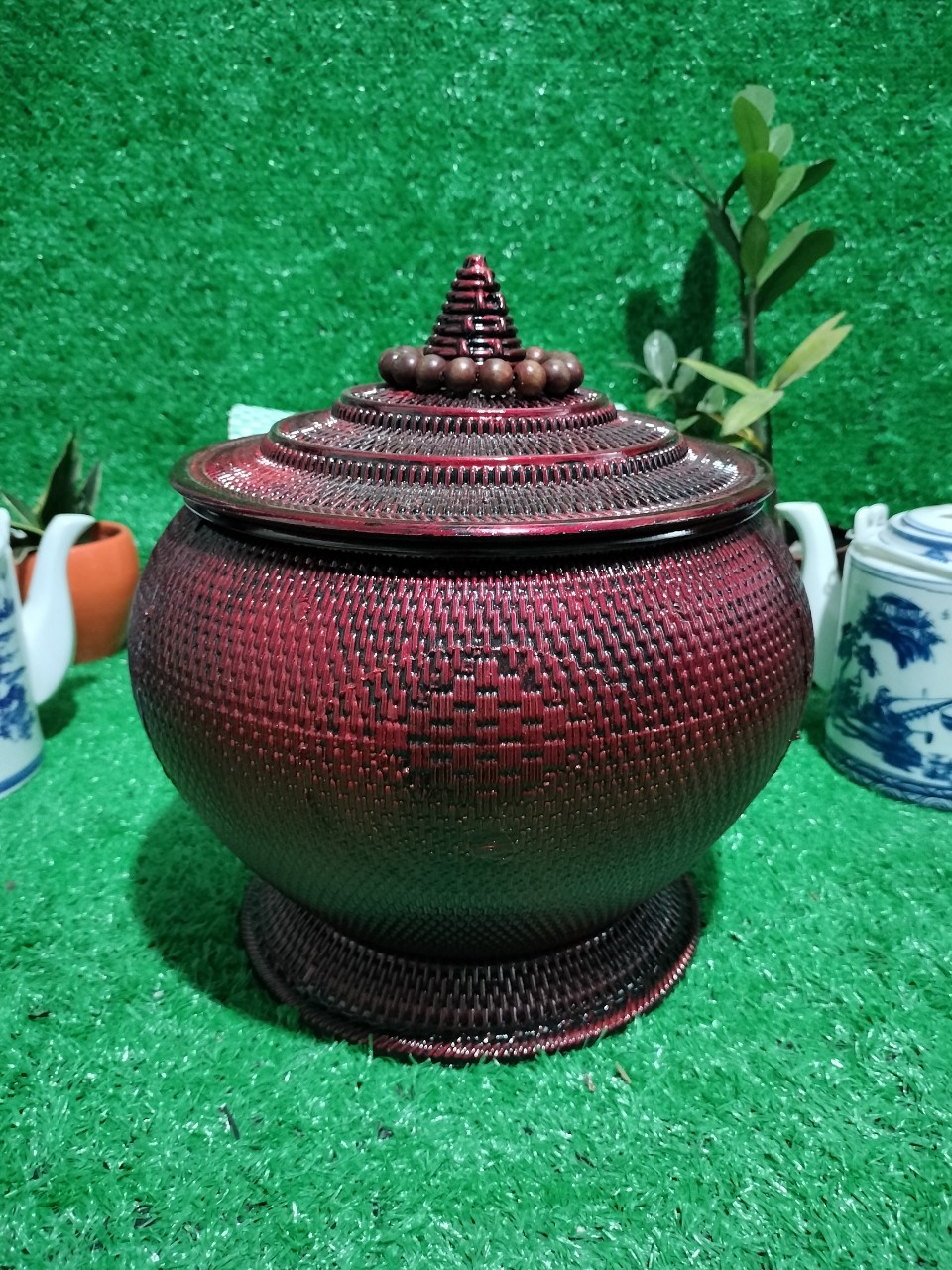 Giỏ ủ ấm tích 1,5 lít cao cấp . màu cánh dán sang trọng. siêu phẩm 2023