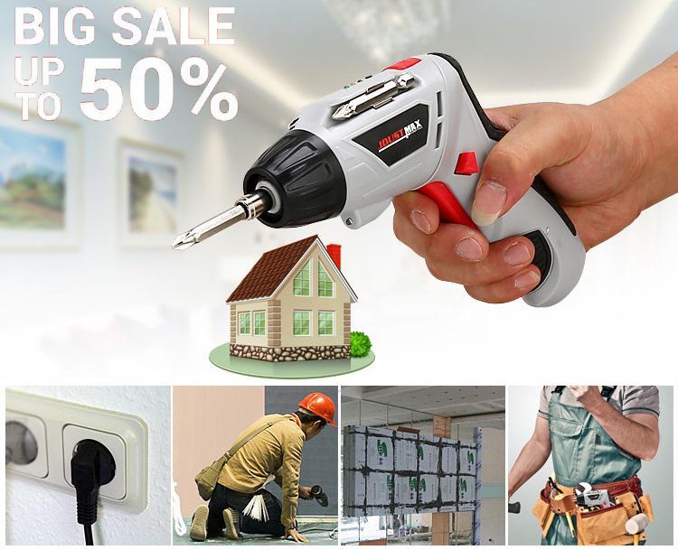 Bộ máy khoan và vặn ốc vít đa năng có sạc tích điện Joust Max (Trắng) -Khoan băn vit không dây - dùng pin 4.8V, máy khoan, bắn vit, máy khoan cầm tay, may khoan pin