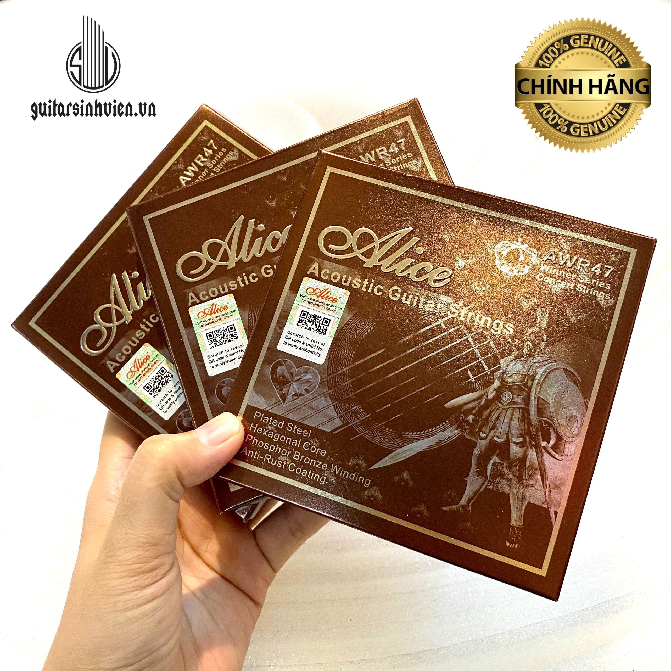 Dây đàn acoustic cao cấp alice awr47 chính hãng