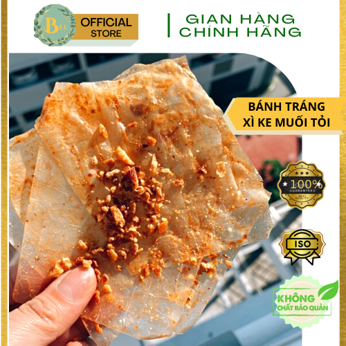 Bánh tráng xì ke muối nhuyễn tỏi - bánh tráng sa tế tắc - bánh tráng dẻo muối nhuyễn - bánh tráng bơ tây ninh