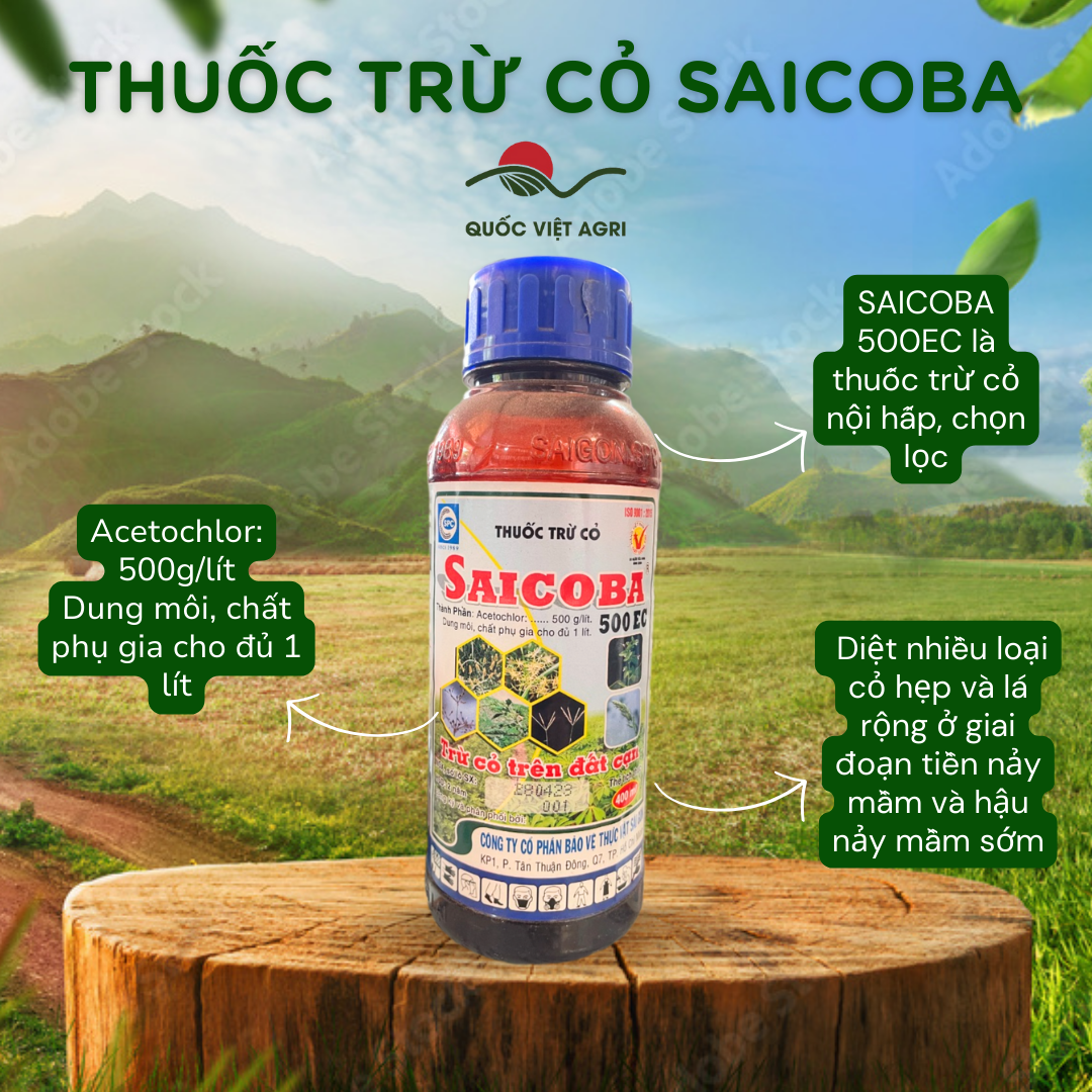 Thuốc trừ cỏ saicoba 50ec - 400ml - acetochlor