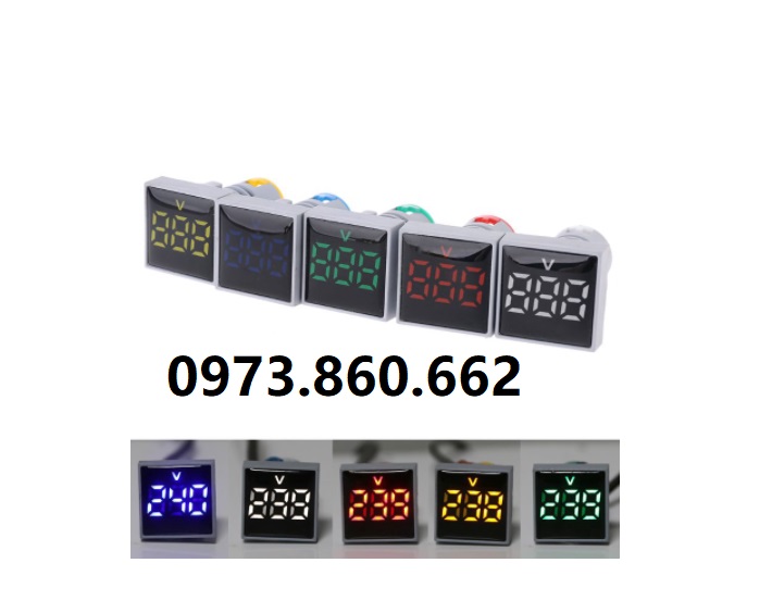 Vôn kế, ampe kế điện tử - Đèn LED hiển thị dòng điện, điện áp