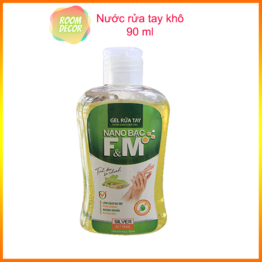 Nước rửa tay khô mini 90ml, nước rửa tay khô cho bé, gel rửa tay khô, gel rửa tay mini cho bé - ROOM DECOR