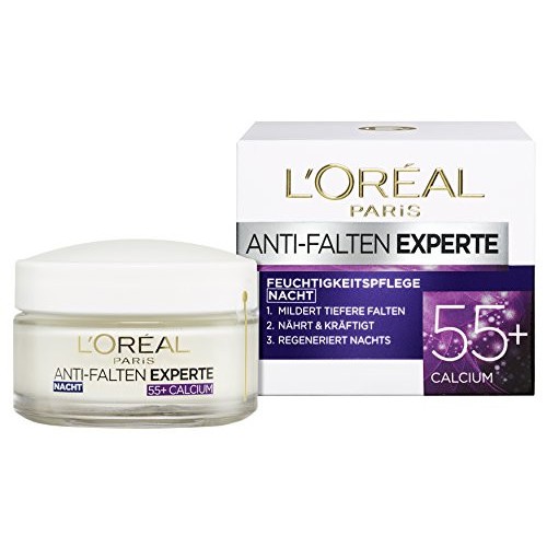Kem dưỡng da loreal giảm mờ nếp nhăn tuổi 55+ ban đêm, 50ml