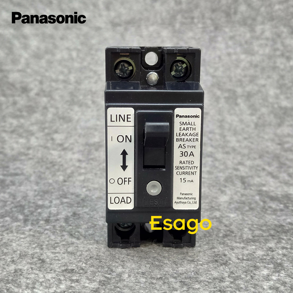 [30A] Cầu dao chống giật Panasonic dòng rò 15mA dòng tải 30A (CB cóc)