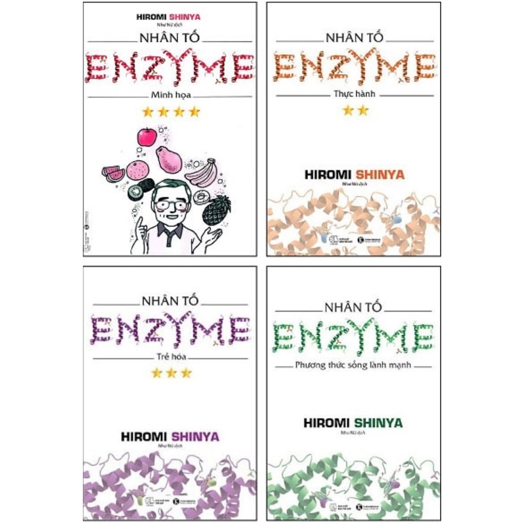 Nguyetlinhbook Sách - Combo Nhân Tố Enzyme - Tái Bản - Tác Giả Hiromi Shinya.