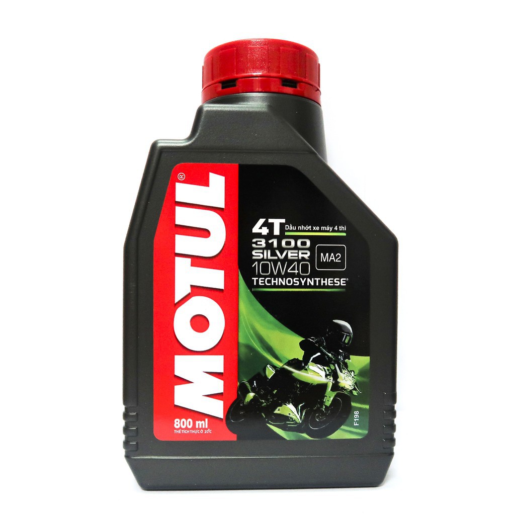 RẺ VÔ ĐỐI] MOTUL 3100 SILVER / 10W40 / API SM, JASO MA2 / BÁN TỔNG HỢP / 800ML / DÙNG CHO XE SỐ PHỔ THÔNG HONDA, YAMAHA, SUZUKI