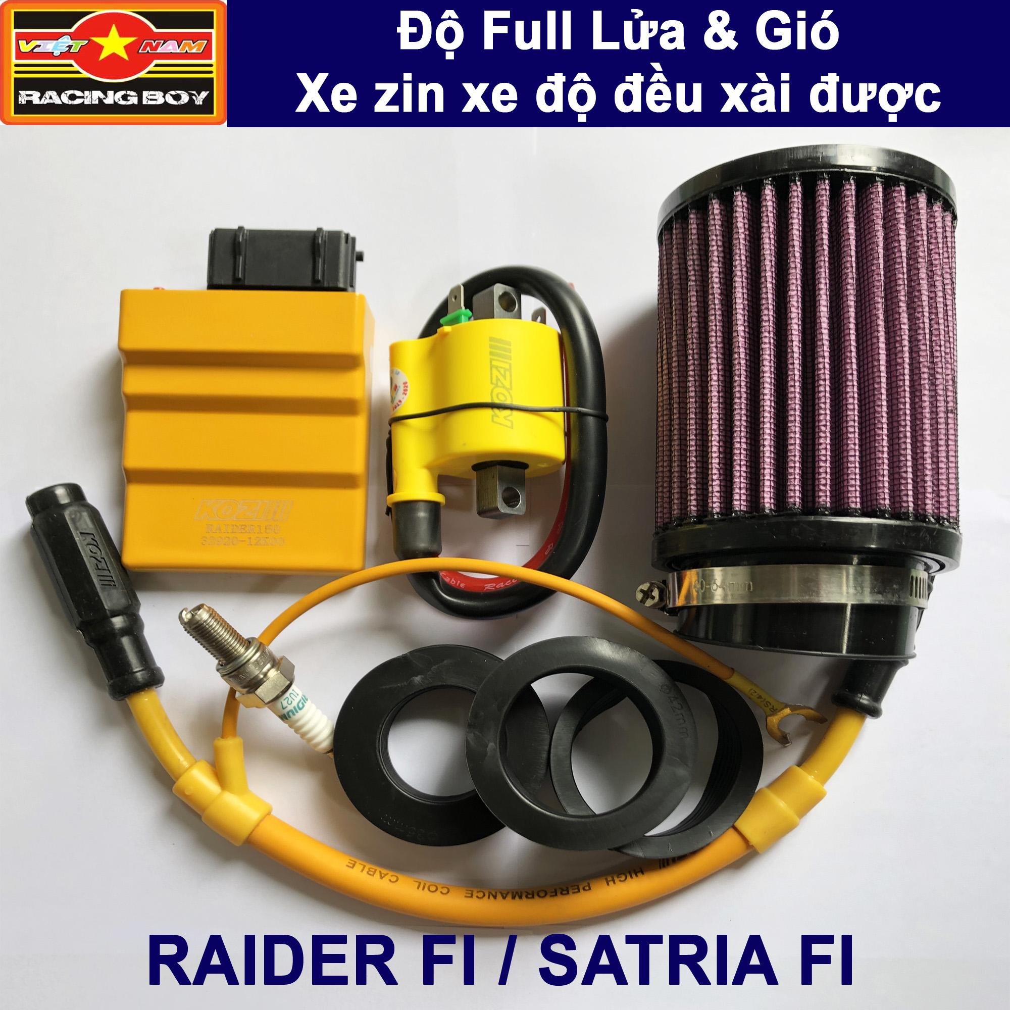 Full bộ lửa gió cho Raider FI, Satria FI