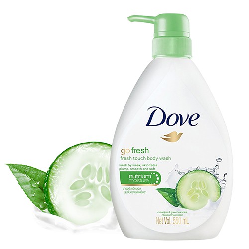 Sữa tắm dưỡng ẩm Dove Hương Dưa Leo và Trà Xanh 550ml