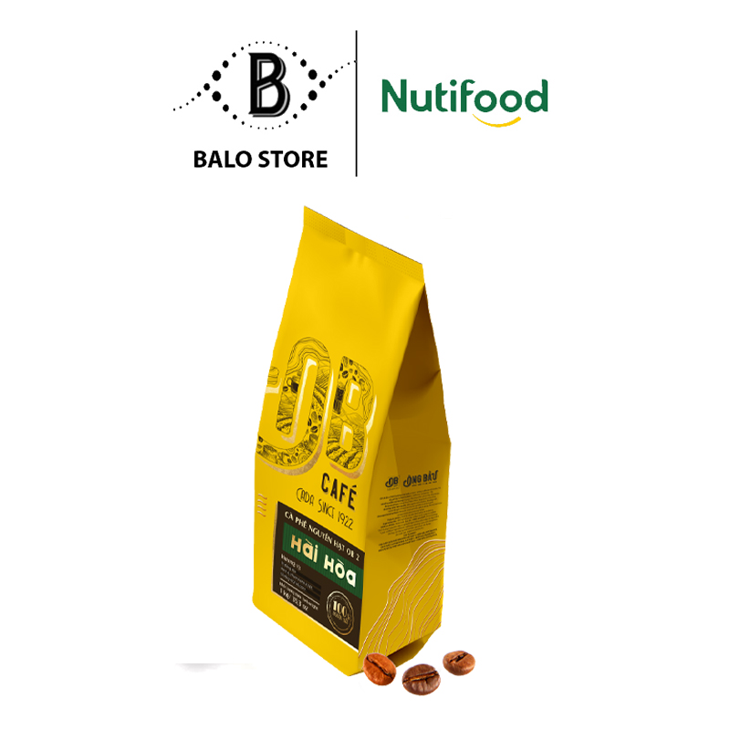 Túi Cà Phê Nguyên Hạt Ông Bầu OB2 Hài Hoà OBNHHH1000LA Túi 1kg – Thương hiệu NUTIFOOD – BALO STORE
