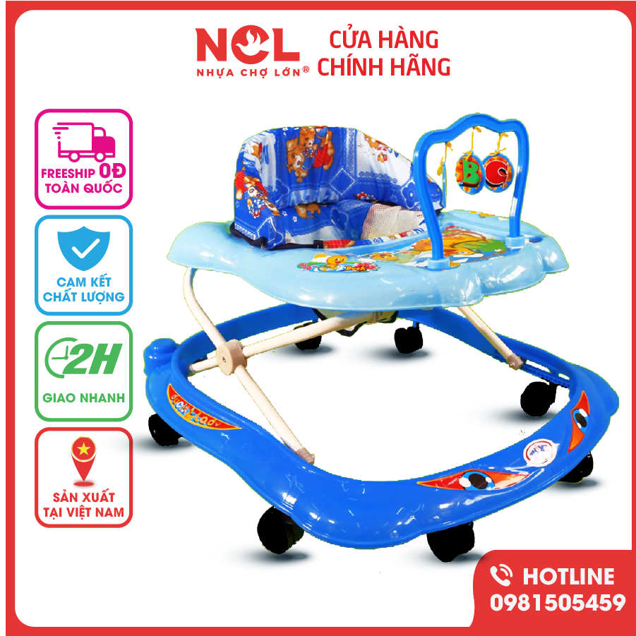 Xe Tập Đi Nhựa Chợ Lớn L3 Con Vịt (Không nhạc) Dành Cho Bé Từ 6 - 12 Tháng - M1441A-XTĐ