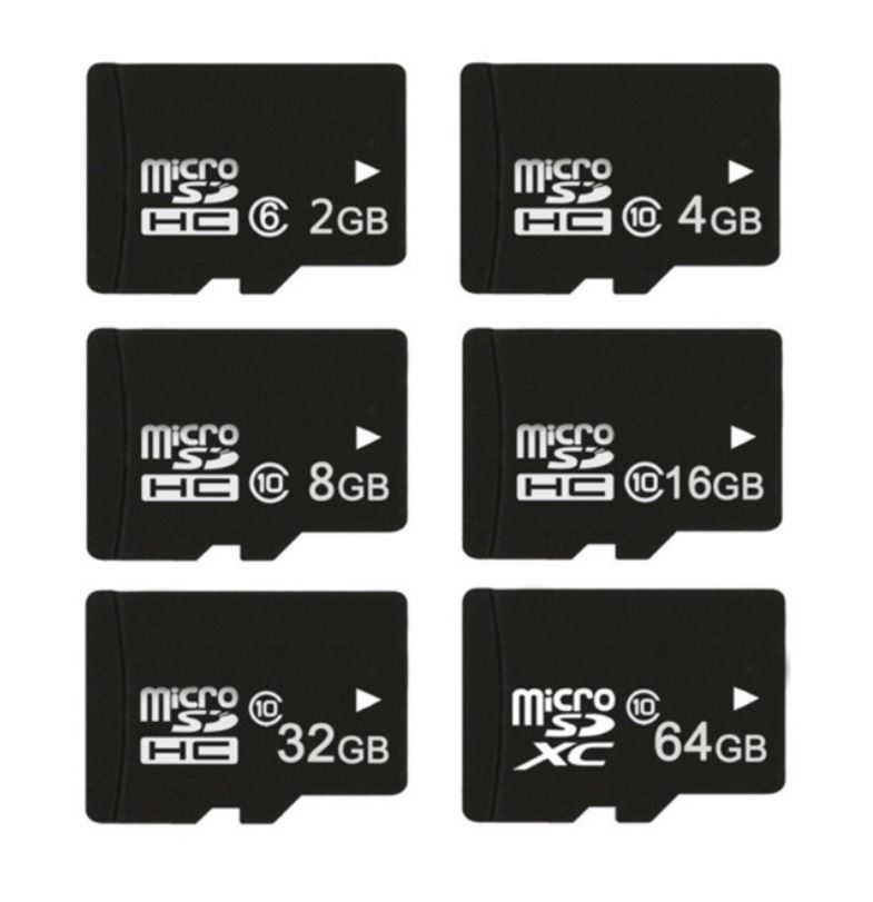 Thẻ nhớ MicroSD Class 10 Tốc độ cao (Đen) 2GB/4GB/8GB/16GB/32GB/64GB