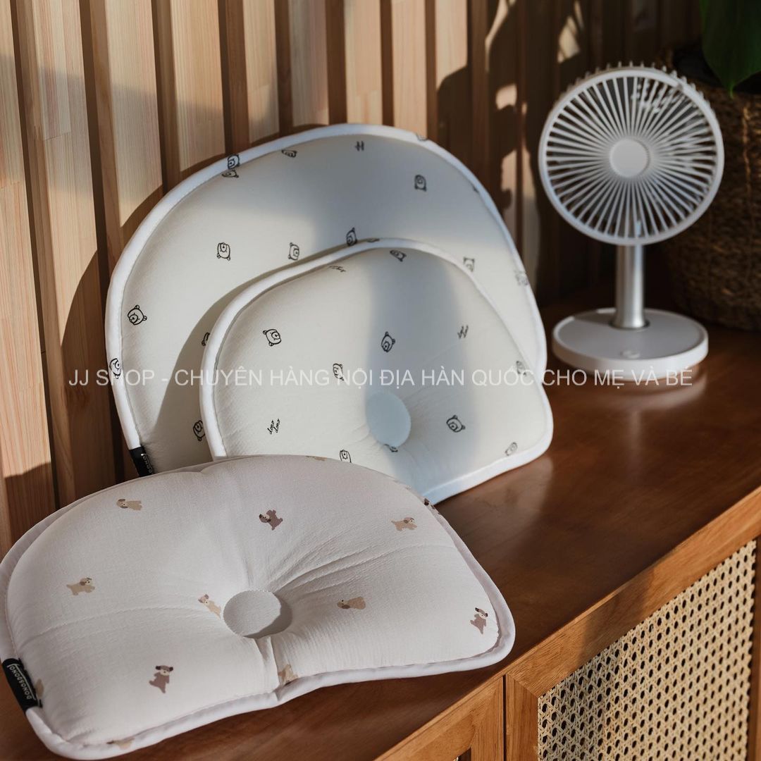 Gối chống bẹp đầu airmesh donodono hàn quốc cho bé từ sơ sinh