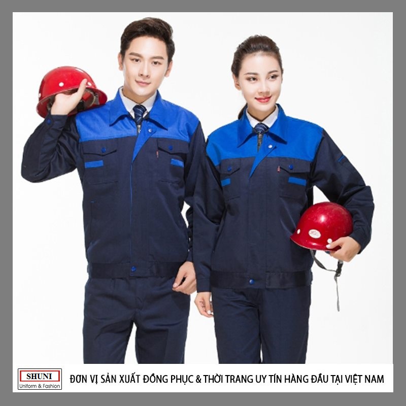 Áo kaki nam SHUNI005A loại dày kéo khóa đồng phục