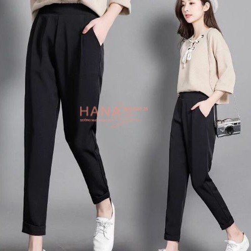 Quần tây nữ công sở quần baggy có lưng thun phía sau dễ mặc phom chuẩn vải vitex loại 1