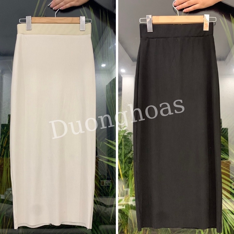 Chân váy dài chất thu tăm len xinh thu đông m780