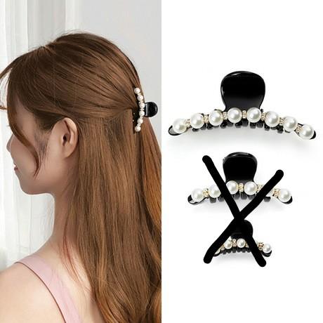 Kẹp tóc, kẹp nửa tóc ngọc trai đính đá sang trọng