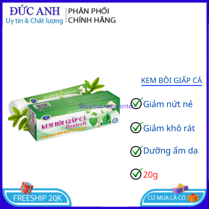 Kem bôi giấp cá Roxtech giảm khô rát, nứt nẻ da – 20g