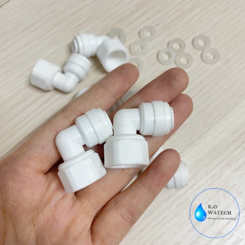 Co nối vuông , Cút nối vuông van bính áp 10lit +  gioăng cao su trong máy lọc nước