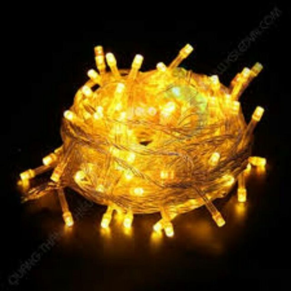 Dây đèn led trang trí màu vàng nắng dài 5m
