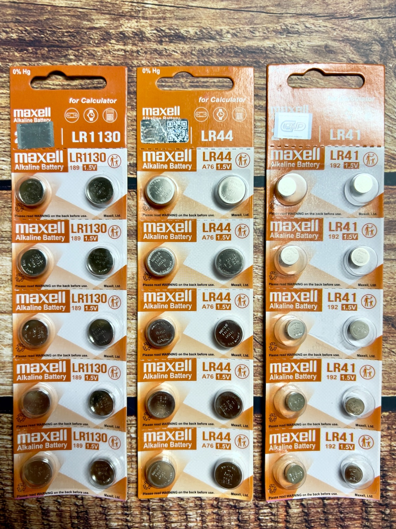 Pin LR41 (AG3), LR44 (AG13), LR1130 (AG10) Hàng Chính Hãng Maxell Nhật Bản