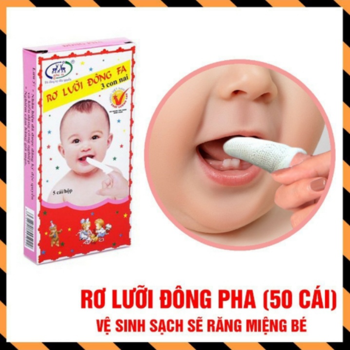 Rơ lưỡi đông fa cho bé. hộp 5 cái