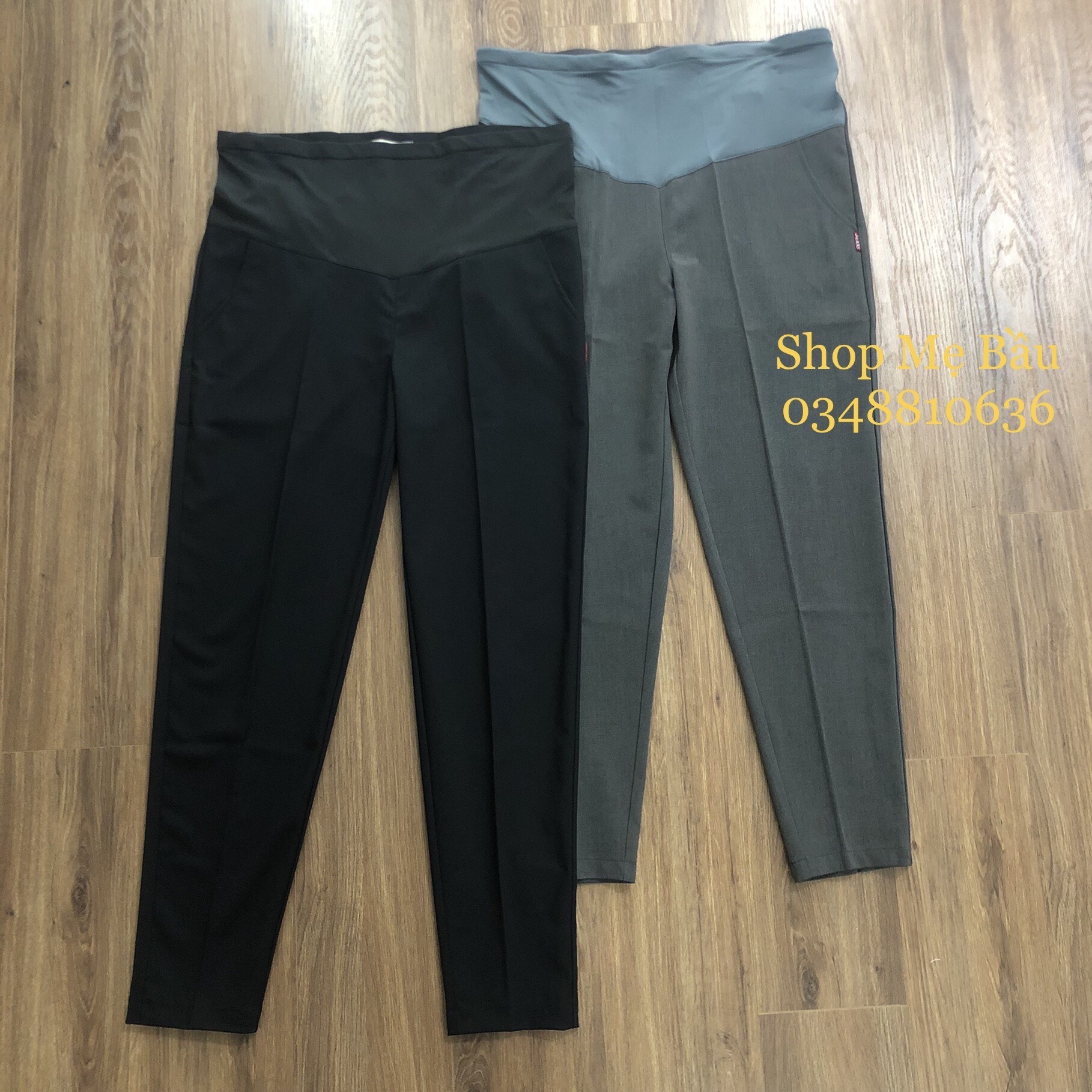 Quần tây bầu công sở hàng đẹp, size 45 - 90kg vải mềm, mát mặc đứng dáng quần