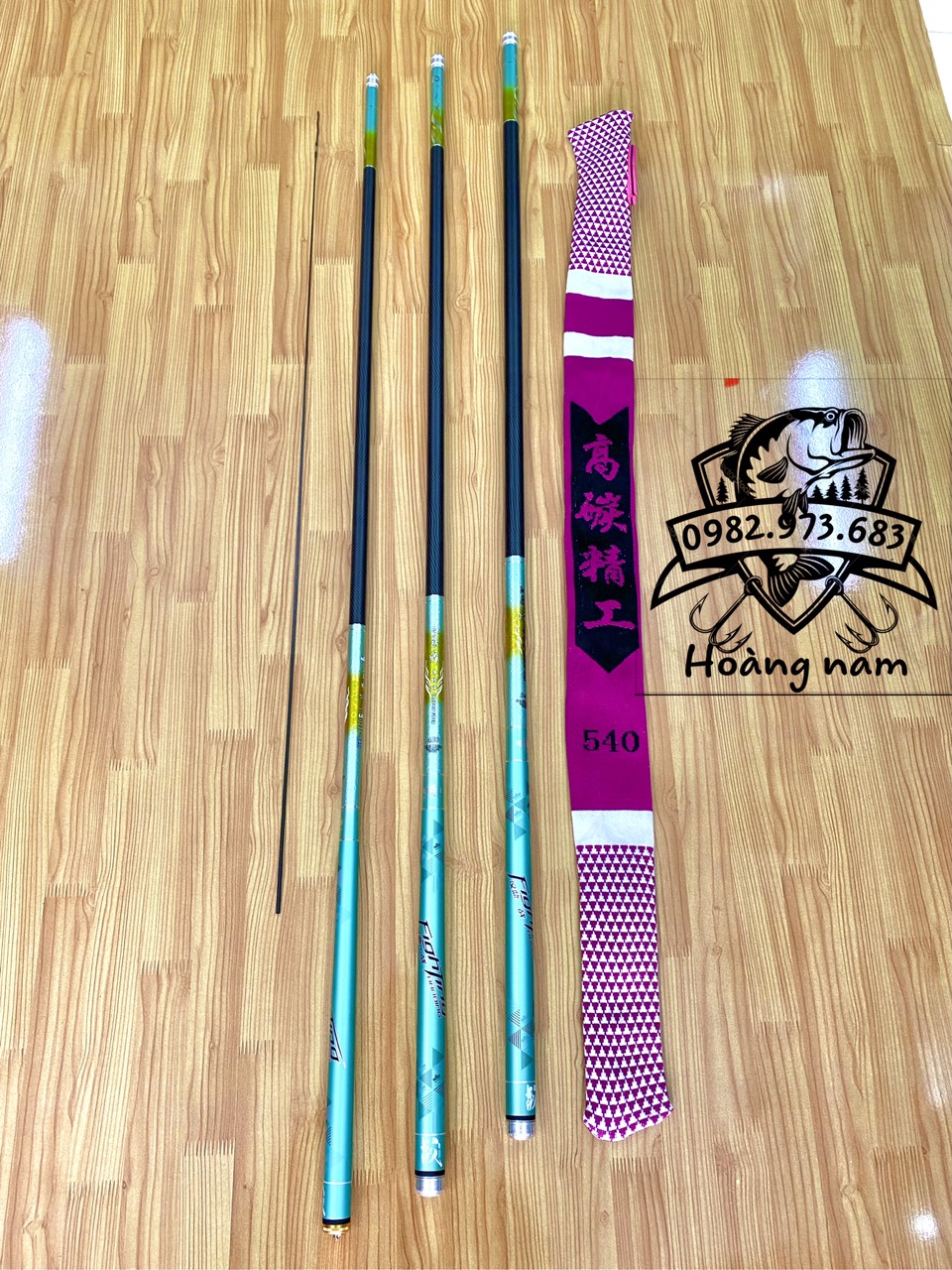 cần câu tay handing hoàng vũ 5H catbon tặng ngọn phụ 3M6 / 4M5 / 5M4 Giá Rẻ