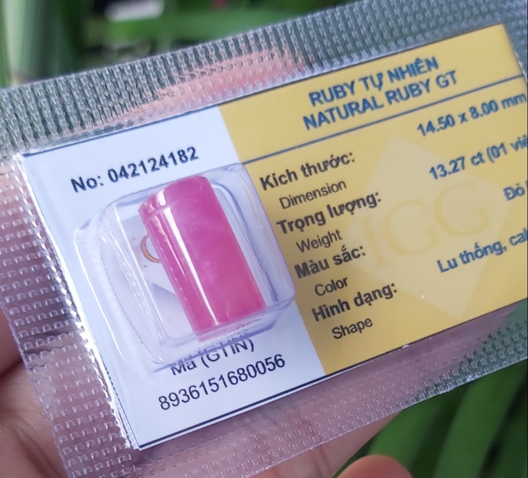 [HCM]Lu thống Ruby - Hanh thông vạn sự (sản phẩm đã được kiểm định) - xưởng buôn đá phong thủy Huỳnh Đào