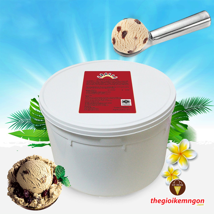 Kem ký rum nho Thái Lan hộp 6L