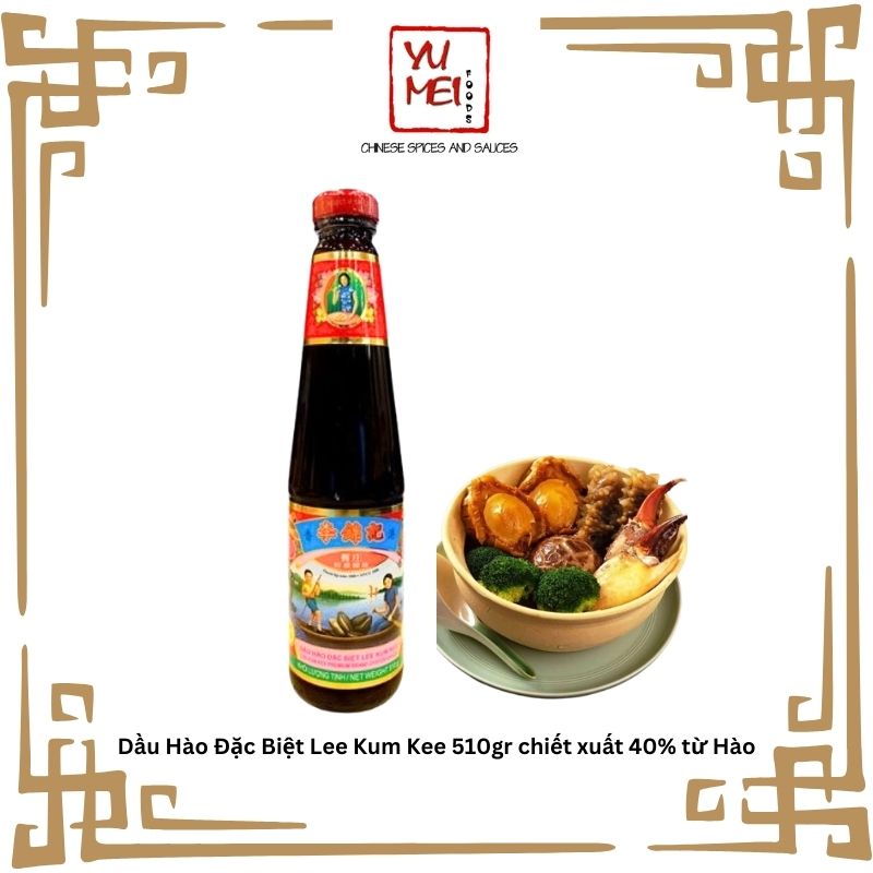 Dầu Hào Cô Gái Lee Kum Kee 510gr chiết xuất 40% từ Hào - Dầu Hào Premium