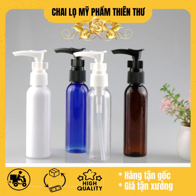 Chai nhựa pet vòi nhấn sữa tắm 30ml/20ml chiết mỹ phẩm