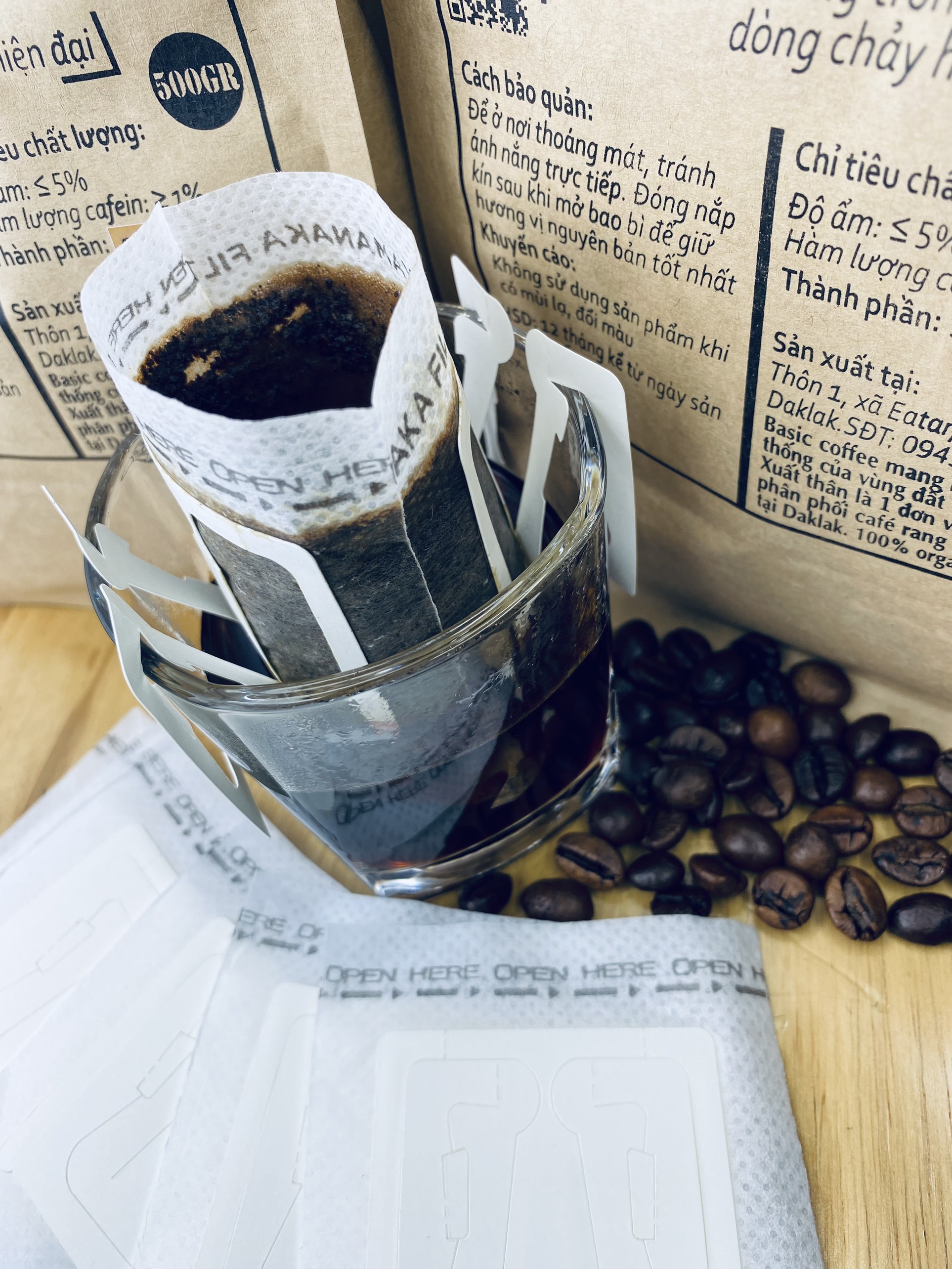 Phin Giấy Cà Phê Basic Coffee Phin Giấy Du Lịch Túi Lọc Cafe