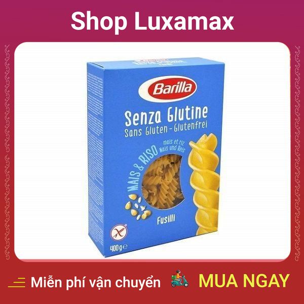 Barilla - Nui Xoắn Gluten Free 400gram DTK118788497 - Shop LuxaMax - Barilla - Nui Twisted Gluten Free 400gram