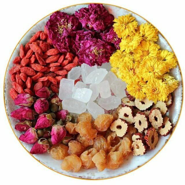 2 set trà dưỡng nhan đẹp da sáng mắt thanh lọc cơ thể