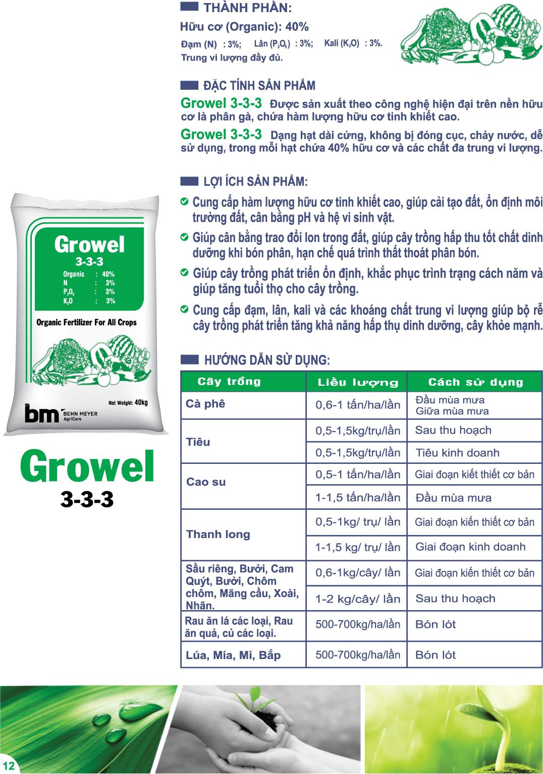 Phân bón gà hữu cơ nhập khẩu từ CHLB Đức giúp cải tạo đất và phát triển bộ rễ (1kg)