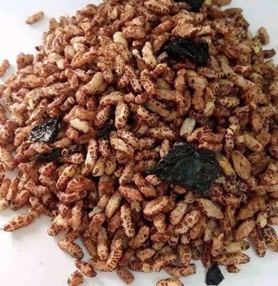 Cốm gạo lứt rong biển hút chân không túi 500gr, Cốm gạo lứt rong biển thêm chút muối hầm ăn không thể dừng lại