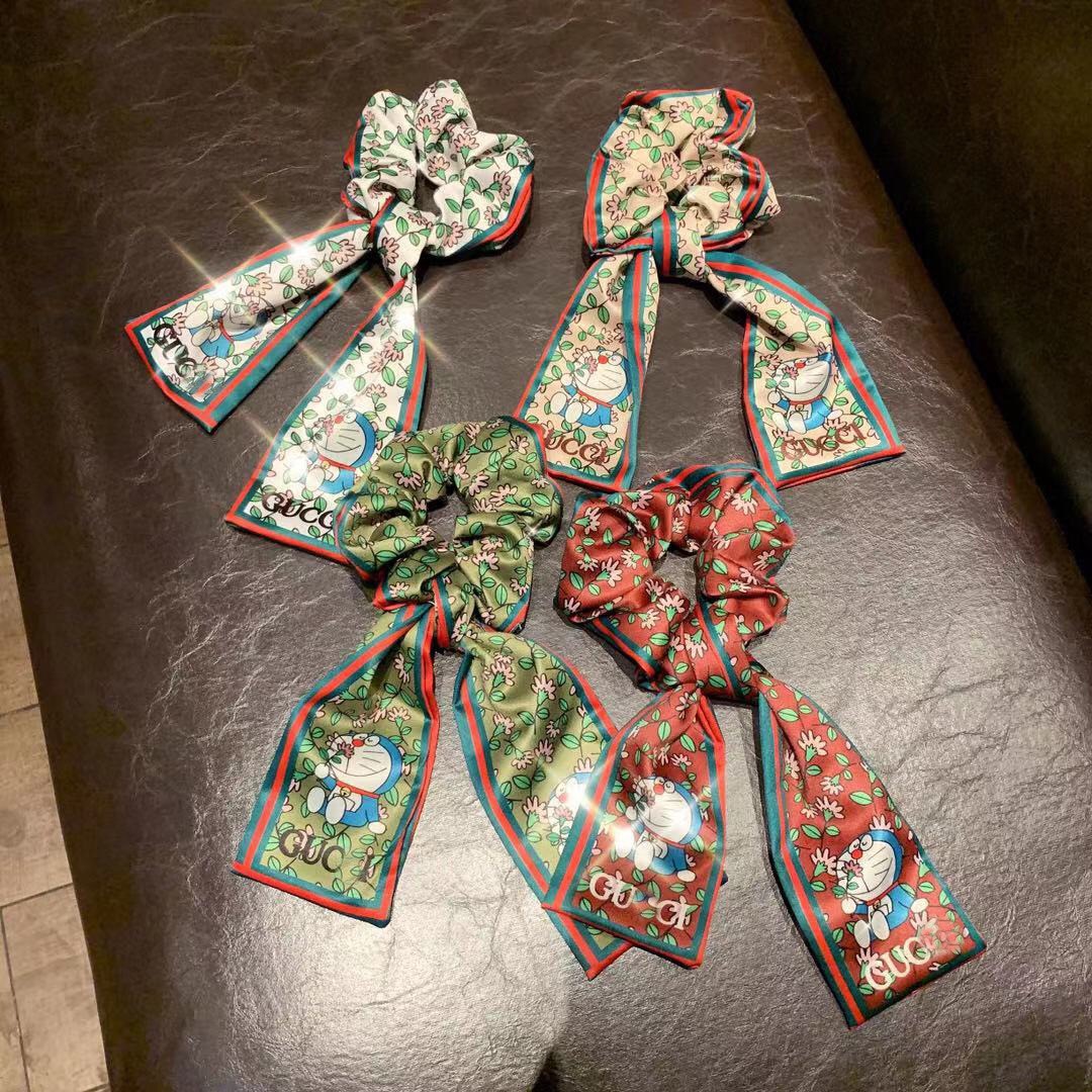 Scrunchie Kèm Dây Vải Buộc Tóc Kiểu Pháp Doremon Doraemon