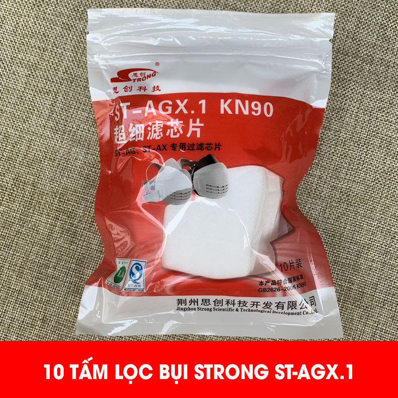 10 bông lọc bụi strong st-agx.1 dùng cho mặt nạ chống bụi strong st-ag và st-ax