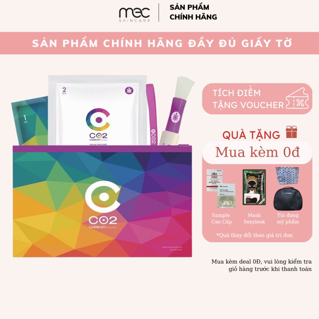 Bộ mặt nạ sạch sâu căng bóng CO2 Carboxy Sound Ribeskin 5set Có Tách Lẻ -
