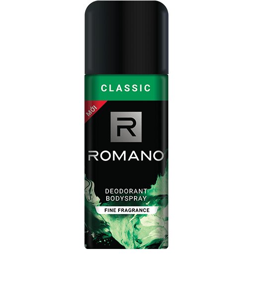 Xịt khử mùi nam romano classic 150ml