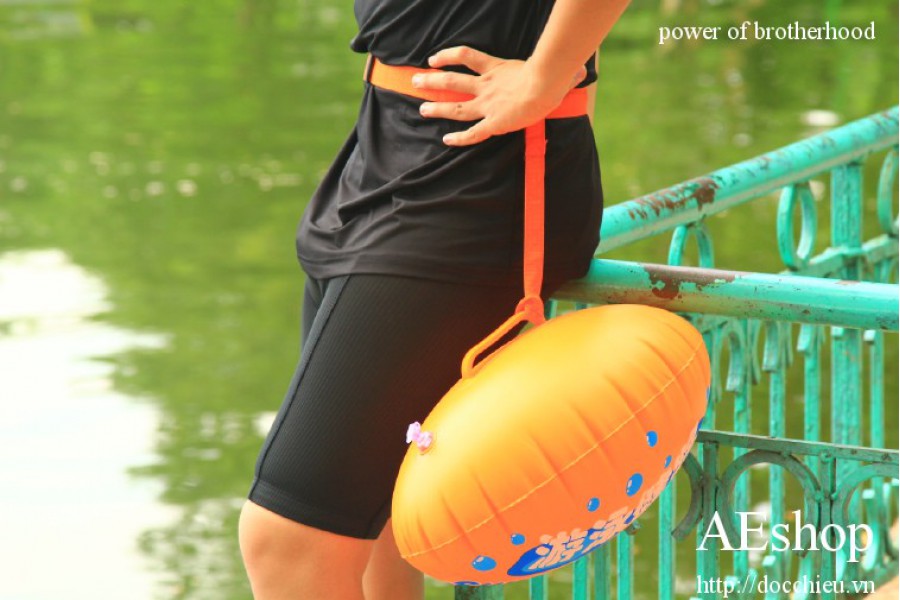 phao bơi biển oval đeo thắt lưng 2 túi khí cho dân bơi chuyên nghiệp