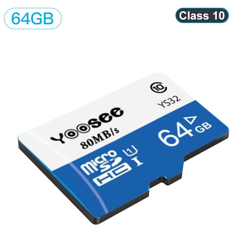 Thẻ nhớ MicroSDXC Yoosee 64Gb CHÍNH HÃNG -  Chuẩn Class 10 sử dụng đa dạng cho Camera, smartphone... Thẻ nhớ, thẻ ghi dữ liệu