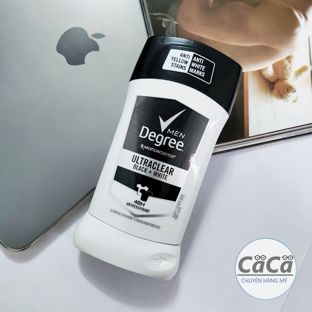 [USA] Lăn sáp khử mùi nam Degree men Motionsense Ultra Clear Black & White 76g chống ố áo - Mỹ