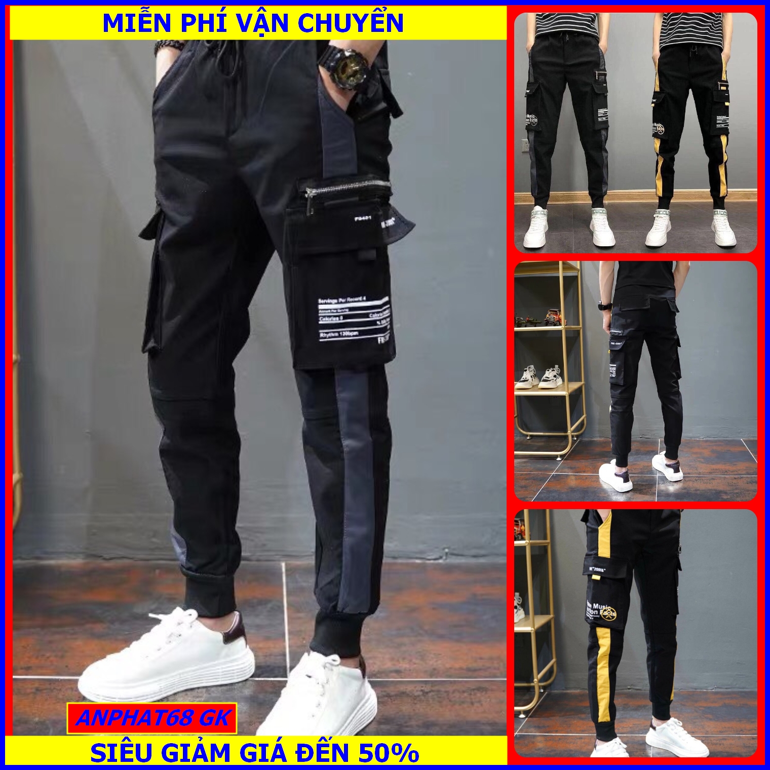 Quần Thể Thao Jogger Nam Nữ Cao Cấp ,Quần Thể Thao Jogger ống túm kiểu hàn quốc mẫu mới thiết kế trẻ trung năng động dễ dàng phối đồ