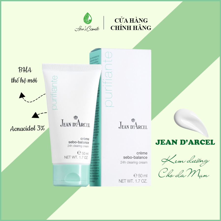 Kem dưỡng giảm mụn - 24h-24h Clearing Cream - J10 Jean D’Arcel (50ml)