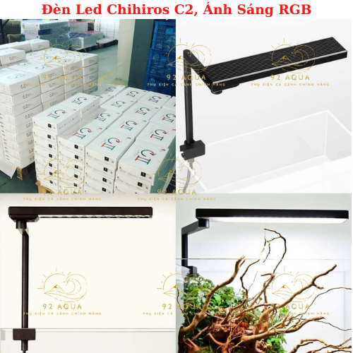 Đèn led chihiros c2, ánh sáng rgb - đèn led cao cấp cho hồ cá thủy sinh