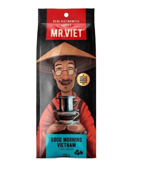Cà phê hạt rang Good Morning Mr Viet 250g