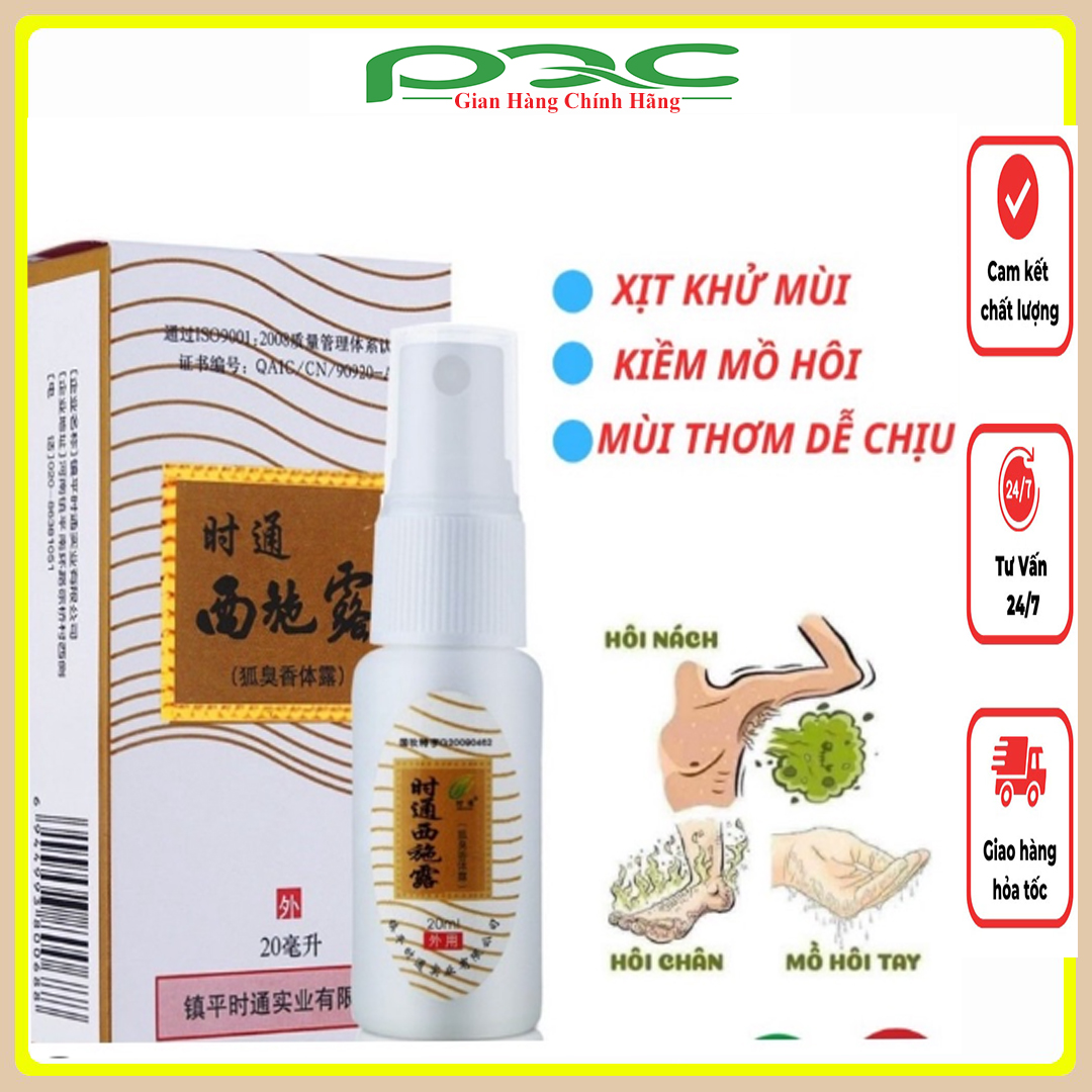 Xịt ngăn mồ hôi tay chân, ngăn mồ hôi nách, khỏi mùi hôi