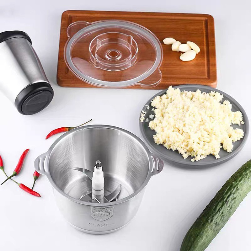 💝 Freeship 💝 Máy Xay Cầm Tay Đa Năng 4 Lưỡi Cối Inox - 2 Tốc Độ, Máy xay sinh tố, Xay Thịt, Rau, Củ, Qủa, Trái Cây